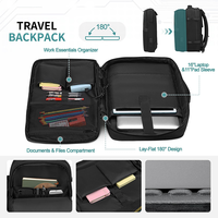 Sac à dos professionnel pour homme avec logo personnalisé, résistant à l'eau, grande capacité, pour ordinateur portable 16 pouces, extensible, pour les loisirs et les voyages