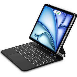 คีย์บอร์ดมหัศจรรย์ใหม่สำหรับ <span class=keywords><strong>iPad</strong></span> Air 11นิ้ว & <span class=keywords><strong>iPad</strong></span> <span class=keywords><strong>Pro</strong></span> 11นิ้วและ <span class=keywords><strong>iPad</strong></span> Air 10.9นิ้วพร้อม USB-C ชาร์จแบบไร้สายทัชแพดเรืองแสง - Product Image 1