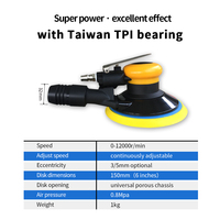 OLYM Factory OEM 6 Inch 150mm Dustless Random Orbital Sanders Sanding Machine Polisher air Pneumatic Eccentric Sander for Car