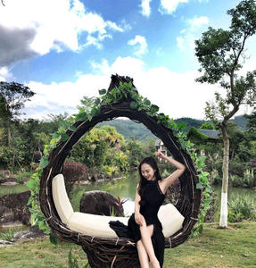 Casa de familia al aire libre, Nido de Pájaro, silla colgante digna de <span class=keywords><strong>Bali</strong></span>, columpio, área escénica, accesorios de fotografía de boda, Playa creativa - Product Image 6