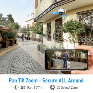 Jidetech wifi ngoài trời PTZ IP Dome CCTV <span class=keywords><strong>Camera</strong></span> an ninh mạng <span class=keywords><strong>camera</strong></span> với IR tầm nhìn ban đêm và âm thanh hai chiều để sử dụng nhà - Product Image 3