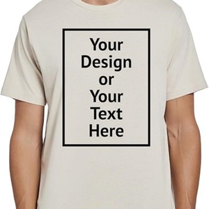 T-shirt en coton à manches courtes personnalisé pour homme, texte et photo imprimés, respirant, col rond, style formel, tricoté teint en pièce - Product Image 6