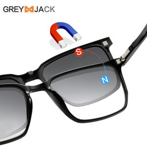 Lunettes de soleil magnétiques Greyjack 3 en 1 pour hommes, monture TR90 avec verres TAC, protection UV400, interchangeables pour la pêche et la conduite - Product Image 5