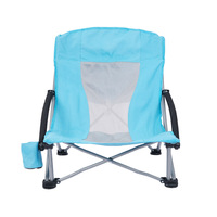 Haute qualité léger métal et acier chaise pliante en plein air plage pêche pique-nique pelouse Concert Camping-Design moderne siège bas