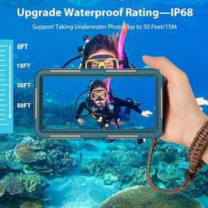 Étui étanche universel <span class=keywords><strong>pour</strong></span> téléphone portable de plongée sous-marine et de snorkeling, motif animal, protection 360°, bouton de volume droit - Product Image 2