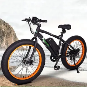 Más atractivo marco de aleación de bicicleta gorda playa ebike 26 pulgadas eléctrico cruiser de la bicicleta 48v fatbike