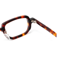 Nouvelle Arrivée - Lunettes Optiques Carrées Rétro Unisexe en Acétate, Monture Épaisse Noire Écaille de Tortue, Tendance