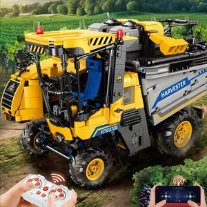 Machine à récolter les raisins en plastique DIY d'ingénierie OEM, blocs de construction éducatifs, équipement mécanique pour enfants, cadeau - Product Image 6