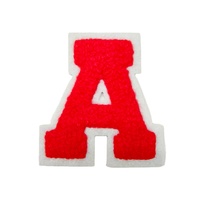 Patchs thermocollants en PU brodés en chenille écologique, alphabet en dentelle, 5,5 cm de haut, à coudre, pour vêtements et chapeaux – Vente chaude