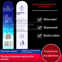 Étiquettes autocollantes imprimées recto-verso, transparentes en PVC, résistantes aux basses températures, personnalisables pour bouteilles de bière
