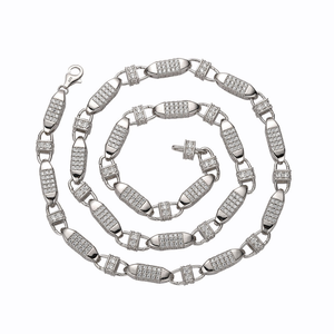 Collar de Cadena Cubana Gruesa con Diamantes Moissanite, Estilo Hip Hop, Joyería de Lujo para Mujer, Accesorios de Moda - Product Image 4