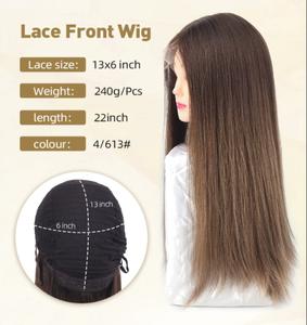 k.swigs 13x4 Transparent Swiss Lace Front <b>Wig</b> Glueless Virgin Cuticle Raw Human Hair <b>Wig</b> Pre Plucked With Baby Hair Adjustable . - Product Image 2