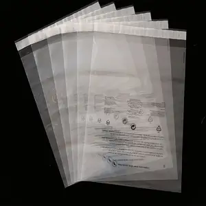 19x24 Bolsa de polietileno personalizada Embalaje <span class=keywords><strong>Ropa</strong></span> Interior Calcetines Bolsa de polietileno transparente con <span class=keywords><strong>bolsas</strong></span> de advertencia de asfixia - Product Image 1