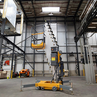 4-12m Aluminium legierung Electric Man Lift CE 4m 6m 8m 10m 12m Mini Scheren hub tisch Erhöhter kleiner elektrischer Hub tisch