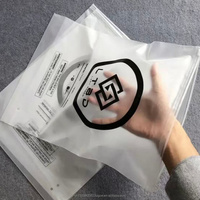 Kantong Plastik Zipper Polietilen Daur Ulang dengan Logo Kustom, Kantong Kemasan Pakaian, Kantong Pengiriman, Kantong Plastik Ziplock Buram