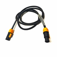 Cable de Alimentación para Iluminación LED Exterior, Powercon TRUE1 M/F 3x1.5mm2 H07RN-F, Clasificación IP65, de Goma para Ubicaciones Húmedas y Uso en Escenarios