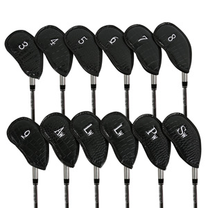 CRAFTSMAN <b>GOLF</b> 10pcs/Set Thick Synthetic Leather <b>Golf</b> Iron Head Covers Set Headcover Fit All Brands Custom Logo - Product Image 6