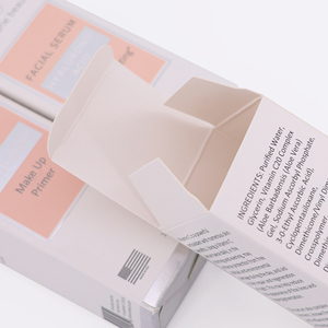 Dossiers en carton cosmétiques pliables personnalisés avec logo, revêtement UV, pelliculage mat, gaufrage, matériaux recyclés, pour crème pour les yeux et crème - Product Image 1