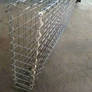 סל גביון מרשת פלדה מגולוונת, רשת ריתוך ארוגה מרובעת, התקנה קלה, לשימוש בגינה - Product Image 4