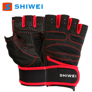 Gants de fitness Shiwei, demi-doigts, antidérapants, pour la gym, le cyclisme, la musculation, la danse, les entraînements, unisexes, taille adulte M L XL - Product Image 1