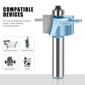 12 mét Shank thẳng Flute <span class=keywords><strong>Router</strong></span> Cutter có thể điều chỉnh lưỡi và Groove khóa miter chế biến gỗ mang <span class=keywords><strong>Router</strong></span> Bits được sử dụng trên MDF 1/2" - Product Image 3