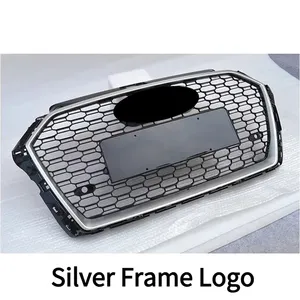 Car Front Bumper <b>Grille</b> <b>For</b> A3 8V 2016-2019 Upgrade RS3 Style Honeycomb Racing Hood <b>Mesh</b> Grid BodyKits Auto Parts - Product Image 4