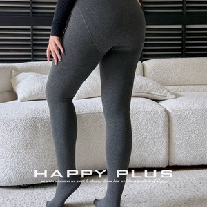 Leggings pour femmes de grande taille Happy Plus, 165-180 cm, 160-220, doublés de polaire, haute élasticité, pantalons thermiques - Product Image 4