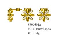 Anting Tusuk Perak Wanita QX Little Daisy, Lucu untuk Pesta Pertunangan, Desain Korea Terbaru 2026, Temperamen Elegan untuk Anak Perempuan