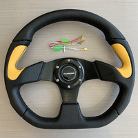 Volant de Course Universel Modifié en PVC pour Drift, Rayons Plats