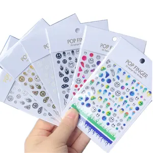 Wholesale Smile Nail Art Wraps Flame Designed Nail Art Decoration Sticker Nail Supplier