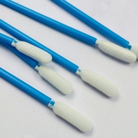 Écouvillon rond en éponge de 100 mm - Embout sans peluches - Pour objectifs, microscopes, endoscopes et prismes - Qualité salle blanche