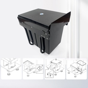 <span class=keywords><strong>Cubo</strong></span> de <span class=keywords><strong>Basura</strong></span> Empotrado en Mueble de Cocina, de Plástico, Oculto, de un Solo Compartimento, 115L, con Riel Retráctil y Tapa - Product Image 2