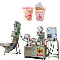 Machine à emballer entièrement automatique de nouilles instantanées pour la machine de scellage de remplissage de tasse de nouilles avec l'emballage de sachet d'assaisonnement