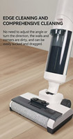 Machine à laver intelligente, aspirateur sec et humide, nettoyage des sols, balayage, stérilisation antivirus, serpillière électronique avec commande vocale