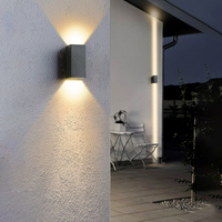 Applique murale extérieure minimaliste en aluminium moulé sous pression, étanche, pour balcon, cour, jardin, éclairage de façade