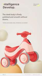 Toptan küçük bebek itme binmek 1-3 yıl çocuklar için sürgülü plastik oyuncak arabalar dört tekerlek - Product Image 5