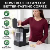 Tablettes nettoyantes jetables pour machines à expresso, détachantes rapides et détartrantes