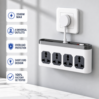 Multiprise intelligente universelle multi-styles personnalisable par le fabricant, 1 vers 4 prises, pour usage domestique