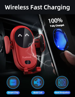 Support de téléphone de voiture à chargement sans fil rapide, fixation sur grille d'aération, à induction automatique, flexible