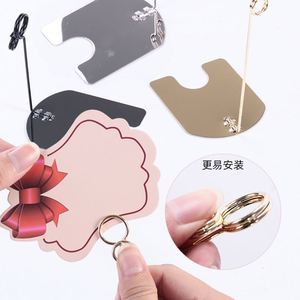 Clips Metálicos Ecológicos para Etiquetas y Soportes para Pasteles, para Panadería, Dulces, Bebidas, Envíos, Regalos, Ganchos de Exhibición para Compras con Impresión de Logotipo - Product Image 4