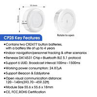DX-SMART Bluetooth 5.1 Module à faible consommation d'énergie balise positionnement intérieur Modules d'automatisation BLE électronique intelligente pour IOT