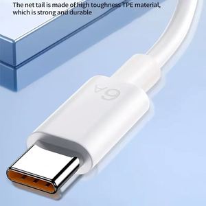 <span class=keywords><strong>Cable</strong></span> <span class=keywords><strong>USB</strong></span> tipo C de 6A, cargador de teléfono móvil de carga rápida, <span class=keywords><strong>cable</strong></span> de datos tipo C para Android - Product Image 3