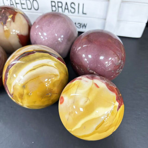 Bán Buôn Tự Nhiên Đánh Bóng Pha Lê Mookaite Jasper Sphere Vàng <span class=keywords><strong>Red</strong></span> Nature Healing Trang Trí Nội Thất Quà Tặng Trực Tiếp - Product Image 6