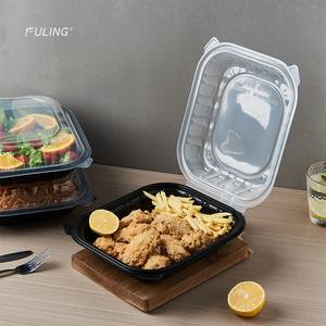 Fuling 9x9 mfpp vỏ sò thực phẩm container nhà hàng để đi lấy đi thực phẩm container dùng một lần ăn trưa hộp - Product Image 2