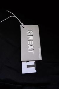 Tùy chỉnh sang trọng dày giấy tái chế hangtags quần áo thẻ cho túi xách và giày in nhãn tùy chỉnh thực hiện may hangtag - Product Image 4