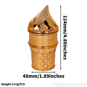 Nouveau design, moulin à herbes en alliage de zinc, broyeur manuel en métal et plastique pour tabac, accessoires pour fumeurs - Product Image 3