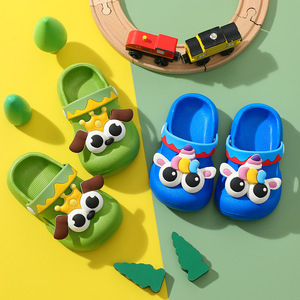Chaussons d'été pour enfants, sandales de plage, chaussons pour enfants, chaussons en PVC antidérapants à motifs de dessins animés pour garçons et filles - Product Image 5