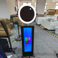 Alquiler Comercial de Cabina de Fotos con Altavoz y iPad, Compatible con Teléfonos Inteligentes, Cámaras SLR, Características de Alta Visibilidad