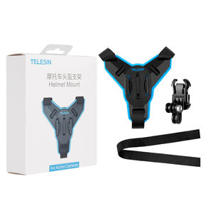 Accesorios Telesin para Cámaras de Acción, Soporte para Casco de Motocicleta, Compatible con <span class=keywords><strong>Go</strong></span> <span class=keywords><strong>Pro</strong></span> <span class=keywords><strong>Hero8</strong></span>/7/6/5 y Osmo Action, Nylon y PC - Product Image 1