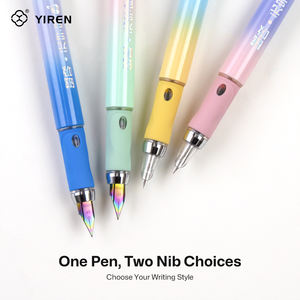 Stylos amusants YIREN, design de fusée de dessin animé, stylos à plume effaçables en plastique, stylo à écriture fluide pour filles et garçons, fournitures scolaires - Product Image 2